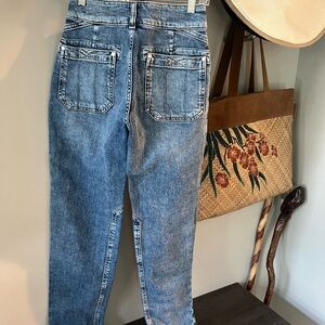Pilcro Dark Blue Flare Jeans